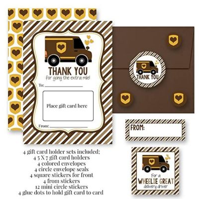 AmandaCreation Package Delivery Driver Gift Card Holder 36pc. Image 1