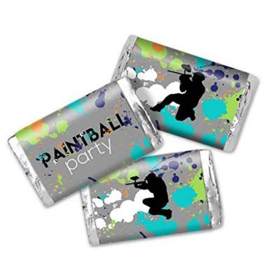 AmandaCreation Paintball Mini Candybar Wrappers 45pc. Image 1