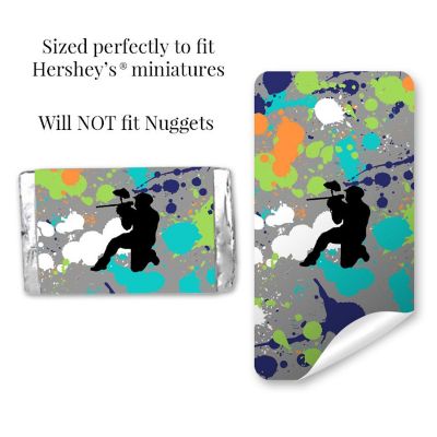 AmandaCreation Paintball Mini Candybar Wrappers 45pc. Image 1