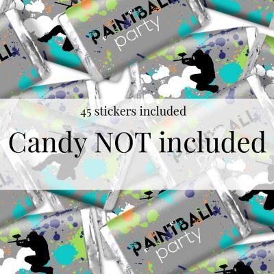 AmandaCreation Paintball Mini Candybar Wrappers 45pc. Image 2