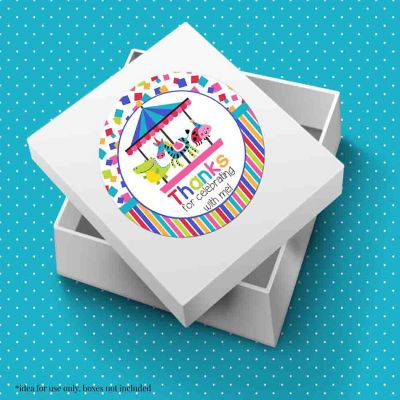 AmandaCreation Party Animals Envelope Seals 40pc. Image 1