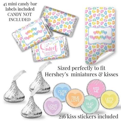 AmandaCreation Pastel Candy Hearts Party Bundle 381pc. Image 1