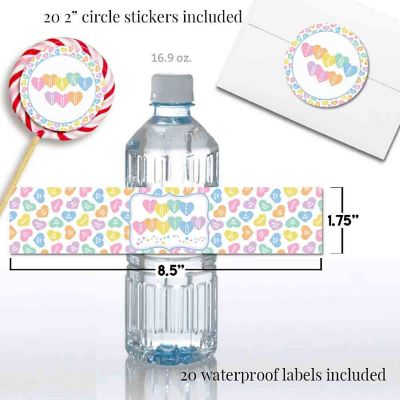 AmandaCreation Pastel Candy Hearts Party Bundle 381pc. Image 2