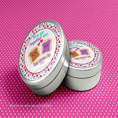 AmandaCreation Peanut Butter Valentine Envelope Seals 40pc. Image 2