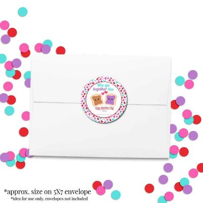 AmandaCreation Peanut Butter Valentine Envelope Seals 40pc. Image 3
