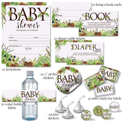 AmandaCreation Pinecones &amp; Berries Party Bundle 381pc. Image 1