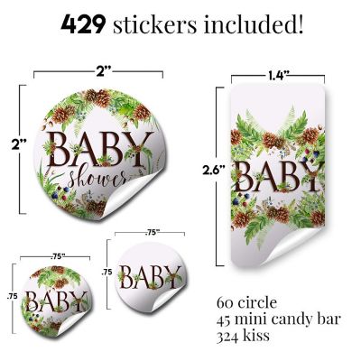 AmandaCreation Pinecones &amp; Berries Sticker Bundle 429pc. Image 2