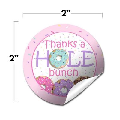 AmandaCreation Pink Donut Envelope Seals 40pc. Image 1