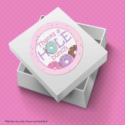AmandaCreation Pink Donut Envelope Seals 40pc. Image 3