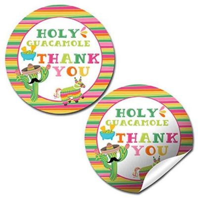 AmandaCreation Pink Holy Guacamole Envelope Seals 40pc. Image 1