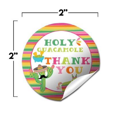 AmandaCreation Pink Holy Guacamole Envelope Seals 40pc. Image 1