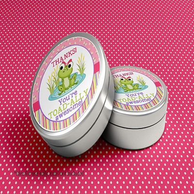 AmandaCreation Pink Little Frog Envelope Seals 40pc. Image 2