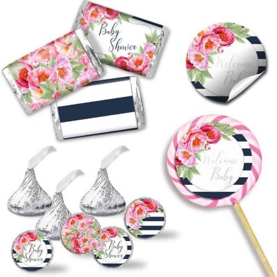 AmandaCreation Pink Peony and Navy Sticker Bundle 429pc. Image 1
