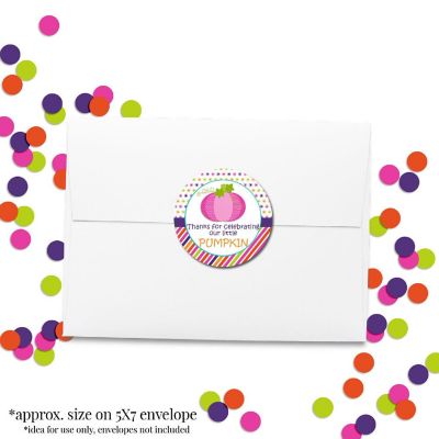 AmandaCreation Pink Pumpkin Envelope Seals 40pc. Image 1