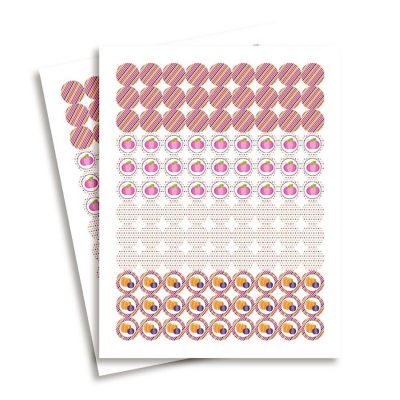 AmandaCreation Pink Pumpkin Kiss Stickers 324pcs. Image 2