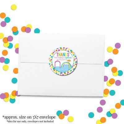 AmandaCreation Pink Splash Pad Envelope Seals 40pc. Image 1