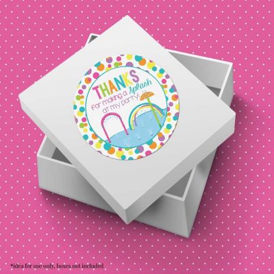 AmandaCreation Pink Splash Pad Envelope Seals 40pc. Image 2