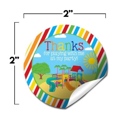 AmandaCreation Playground Birthday Envelope Seals 40pc. Image 1