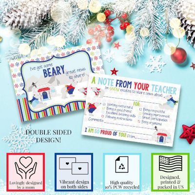 AmandaCreation Polar Bear Teacher Mail for Students 30pc. Image 1