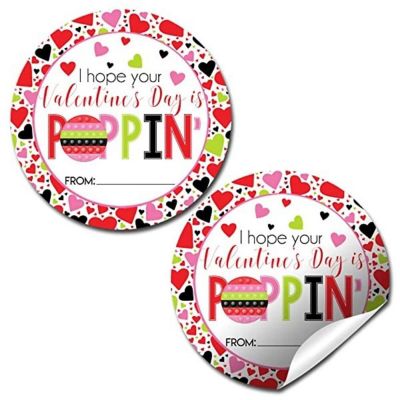 AmandaCreation Pop It Valentine Envelope Seals 40pc. Image 1