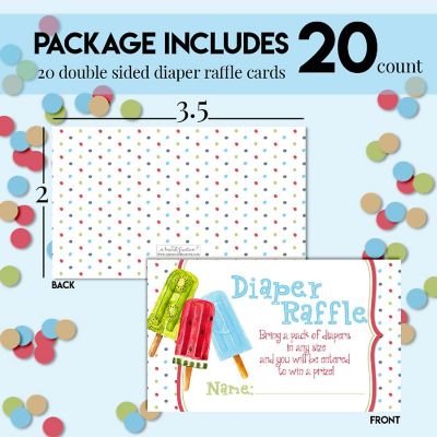 AmandaCreation Popsicle Diaper Raffle Tickets 20pc. Image 3