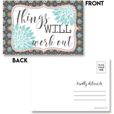 AmandaCreation Positive Thinking Postcards 20pc. Image 3