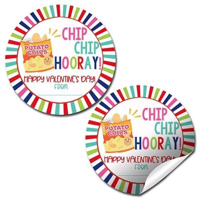 AmandaCreation Potato Chip Valentine Envelope Seals 40pc. Image 1