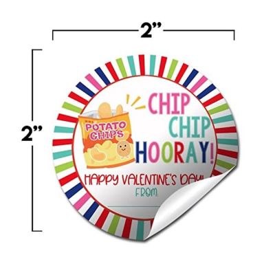 AmandaCreation Potato Chip Valentine Envelope Seals 40pc. Image 1
