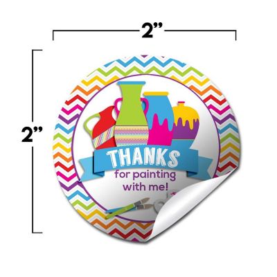 AmandaCreation Pottery Painting Envelope Seals 40pc. Image 1