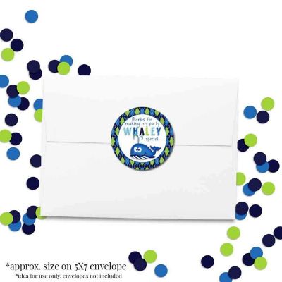 AmandaCreation Preppy Whale Envelope Seals 40pc. Image 3