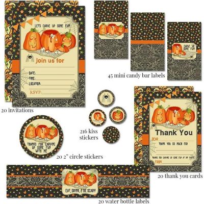 AmandaCreation Pumpkin Carving Party Bundle 381pc. Image 1