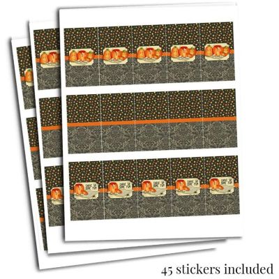 AmandaCreation Pumpkin Mini Candybar Wrappers 45pcs Image 1