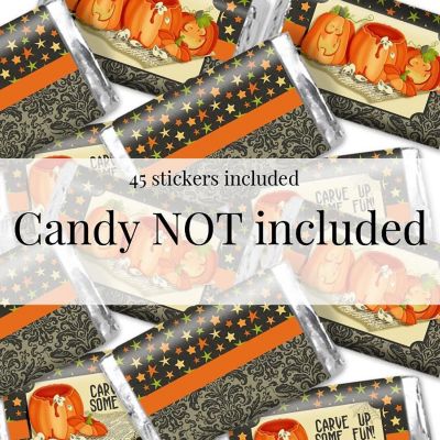 AmandaCreation Pumpkin Mini Candybar Wrappers 45pcs Image 3