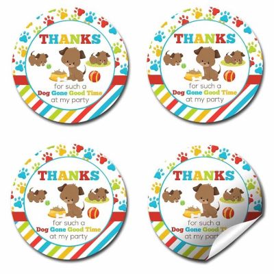 AmandaCreation Puppy Dog Envelope Seals 40pc. Image 3