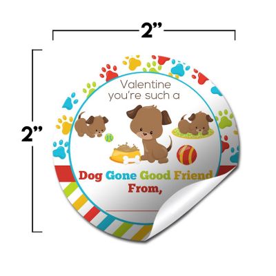 AmandaCreation Puppy Paw Envelope Seals 40pc. Image 1