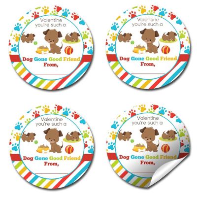 AmandaCreation Puppy Paw Envelope Seals 40pc. Image 2