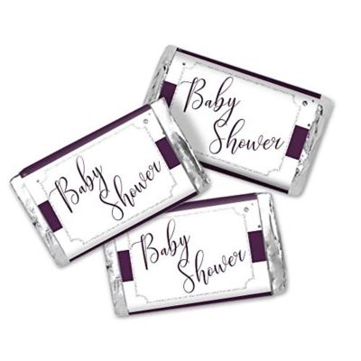 AmandaCreation Purple &amp; Silver Mini Candybar Wrappers 45pcs. Image 1