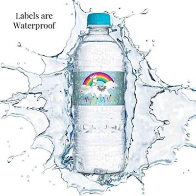 AmandaCreation Rainbow Llama Water Bottle Wrappers 20pc. Image 2