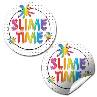 AmandaCreation Rainbow Slime Time Envelope Seals 40pcs. Image 1