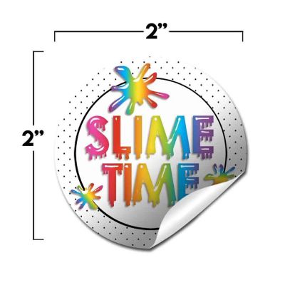 AmandaCreation Rainbow Slime Time Envelope Seals 40pcs. Image 1