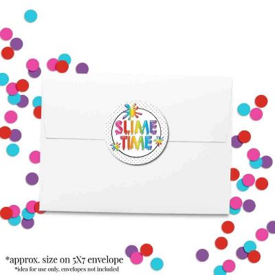 AmandaCreation Rainbow Slime Time Envelope Seals 40pcs. Image 3