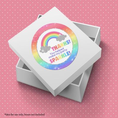 AmandaCreation Rainbow Sparkle Envelope Seals 40pcs. Image 3