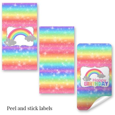 AmandaCreation Rainbow Sparkle Mini Candybar Wrappers 45pcs. Image 3