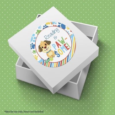 AmandaCreation Reading is Awesome Puppy Teacher Stickers 40pcs. Image 1