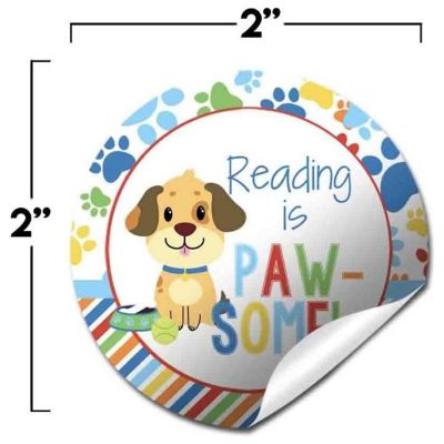 AmandaCreation Reading is Awesome Puppy Teacher Stickers 40pcs. Image 2