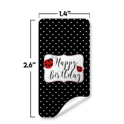 AmandaCreation Red Ladybug Mini Candybar Wrappers 45pc. Image 2