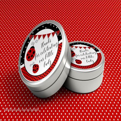 AmandaCreation Red Little Ladybug Envelope Seals 40pc. Image 2