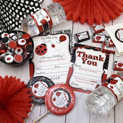 AmandaCreation Red Polka Dot Ladybug Party Bundle 381pc. Image 1