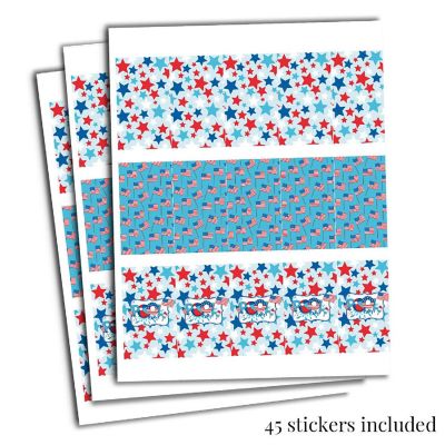 AmandaCreation Red, White &amp; Pool Mini Candybar Wrappers 45pcs Image 3