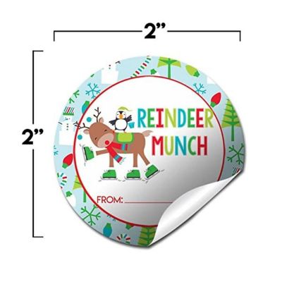 AmandaCreation Reindeer Munch Gift Tag 40pc. Image 1
